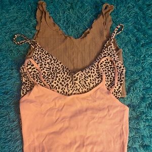 3 Pack Assorted Tank Tops// All Size Small